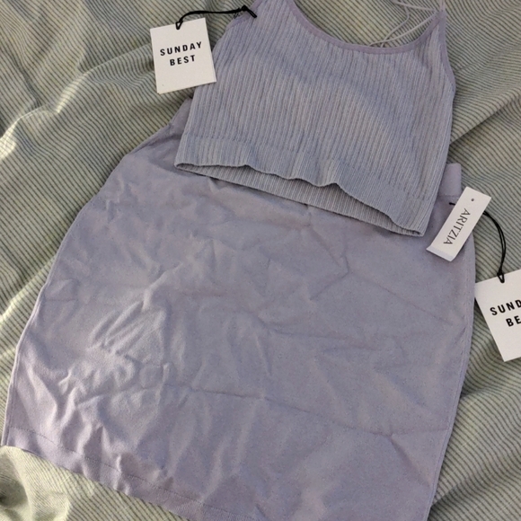 Aritzia Skirts Aritzia Sunday Best Seamless Top And Jett Skirt Set